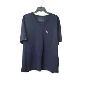 FIGS‎ Mens XXL Chisec Three Pocket Scrub Top TM3000 Short Sleeve Navy Blue IJ7-6